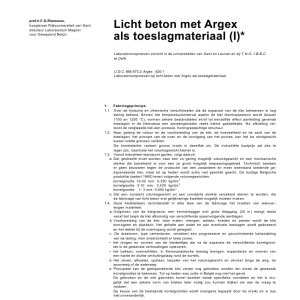 Licht beton met Argex als toeslagmateriaal (I)