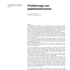 Prefabricage van paddestoelvloeren
