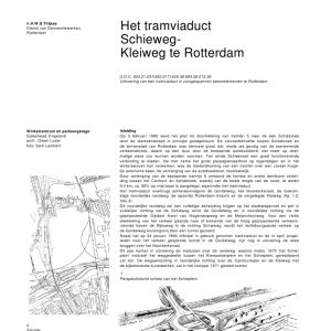 Het tramviaduct Schieweg-Kleiweg te Rotterdam