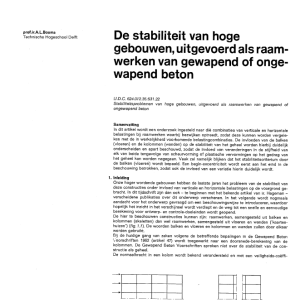 De stabiliteit van hoge gebouwen, uitgevoerd als raamwerken van gewapend of ongewapend beton