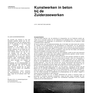 Kunstwerken in beton bij de Zuiderzeewerken