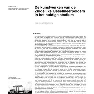 De kunstwerken van de Zuidelijke IJsselmeerpolders in het huidige stadium