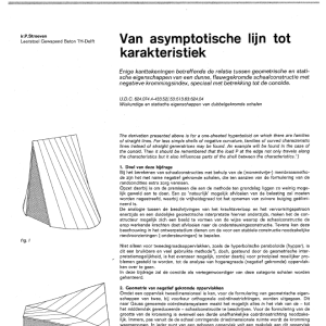 Van asymptotische lijn tot karakteristiek