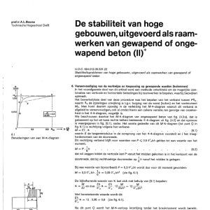 De stabiliteit van hoge gebouwen, uitgevoerd als raamwerken van gewapend of ongewapend beton (II)