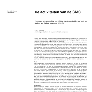 De activiteiten van de CIAD