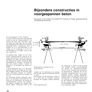 Bijzondere constructies in voorgespannen beton