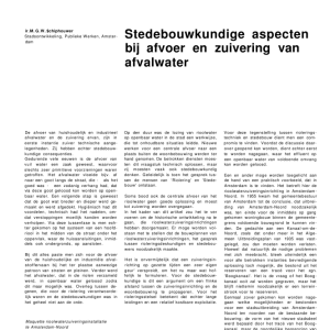 Stedebouwkundige aspecten bij afvoer en zuivering van afvalwater