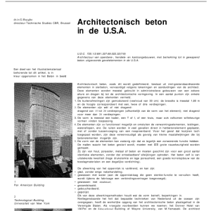 Architectonisch beton in de USA