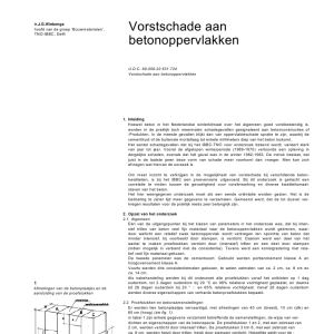 Vorstschade aan betonoppervlakken