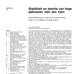 Stabiliteit en sterkte van hoge gebouwen met een kern