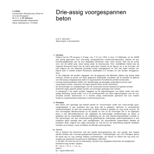 Drie-assig voorgespannen beton