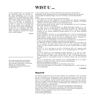 Wist U
