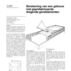 Berekening van een gebouw met geprefabriceerde drage