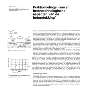 Praktijkmetingen aan en betontechnologische aspecten
