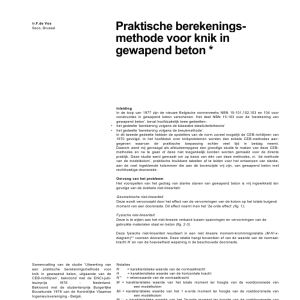 Praktische berekeningsmethode voor knik in gewapend