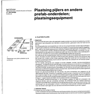 Plaatsing pijlers en andere prefabonderdelen