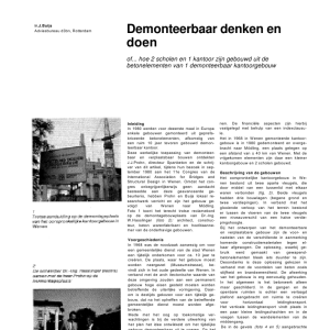 Demonteerbaar denken en doen