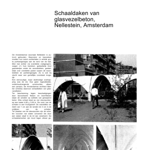 Schaaldaken van glasvezelbeton, Nellestein, Amsterdam