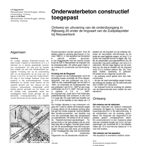 Onderwaterbeton constructief toegepast