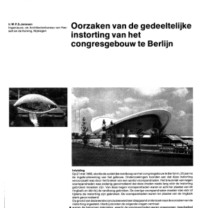 Oorzaken van de gedeeltelijke instorting van het cong