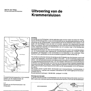 Uitvoering van de Krammersluizen