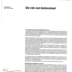 De rek van betonstaal