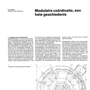Modulaire coördinatie, een hele geschiedenis