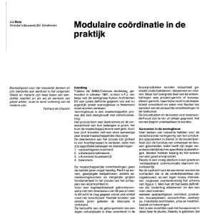 Modulaire coördinatie in de praktijk