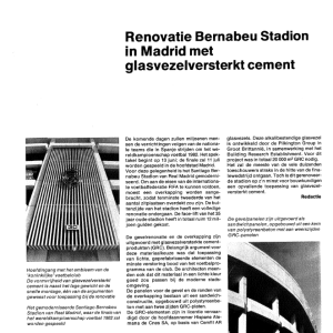 Renovatie Bernabeau Stadion in Madrid met glasvezelve_Sonia