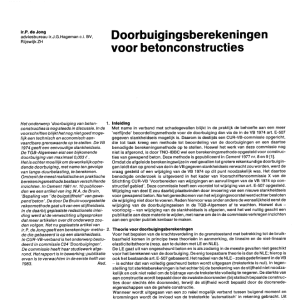 Doorbuigingsberekeningen voor betonconstructies