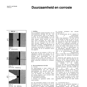 Duurzaamheid en corrosie