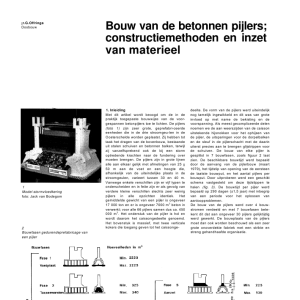 Bouw van de betonnen pijlers - constructiemethoden e