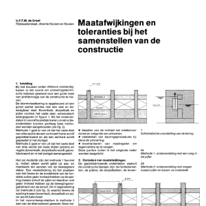 Maatafwijkingen en toleranties bij het samenstellen
