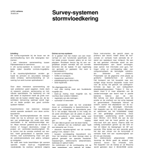 Survey-systemen stormvloedkering