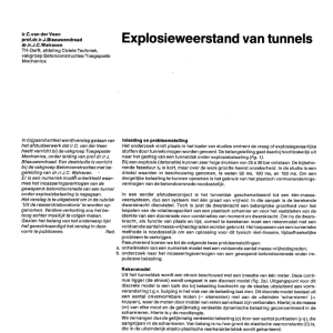 Explosieweerstand van tunnels
