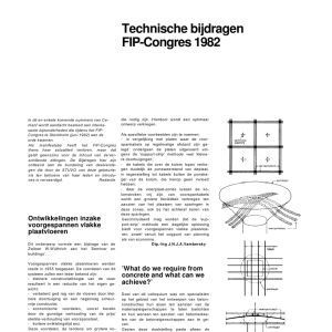 Technische bijdragen FIP-Congres