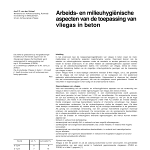 Arbeids- en milieuhygiënische aspecten van de toepass