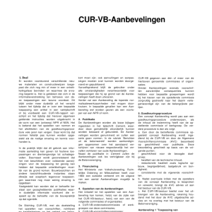 CUR-VB-Aanbevelingen