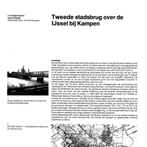 Tweede stadsbrug over de IJssel bij Kampen