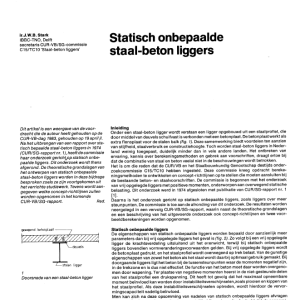 Statisch onbepaalde staal-beton liggers