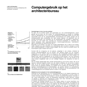 Computergebruik op het architectenbureau