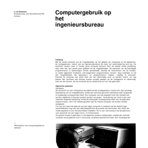 Computergebruik op het ingenieursbureau