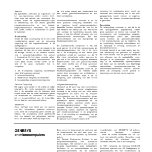 GENESYS en microcomputers
