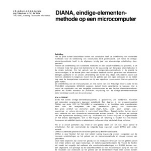 DIANA, eindige-elementenmethode op een microcomputer