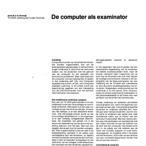 De computer als examinator