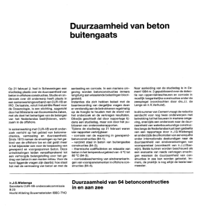 Duurzaamheid van beton buitengaats