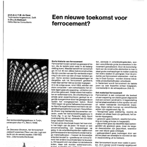 Een nieuwe toekomst voor ferrocement