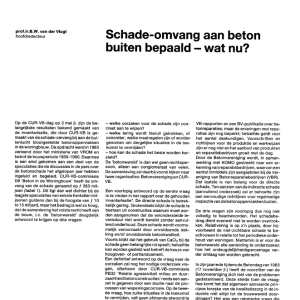 Schade-omvang van beton buiten bepaald - wat nu