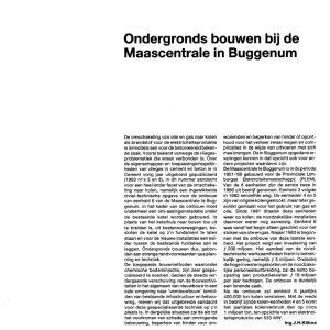 Ondergronds bouwen bij de Maascentrale in Buggenum