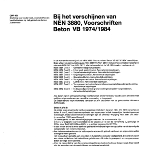 Bij het verschijnen van NEN 3880, Voorschriften Beton
